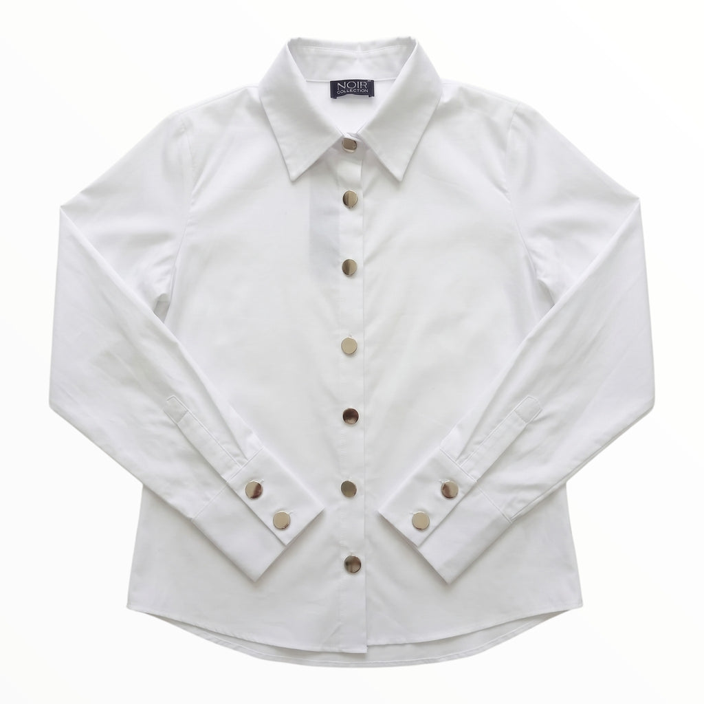 Camisa Blanca con Hebilla