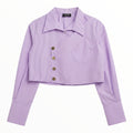 Camisa Corta Lila
