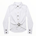 Camisa Blanca con Hebilla