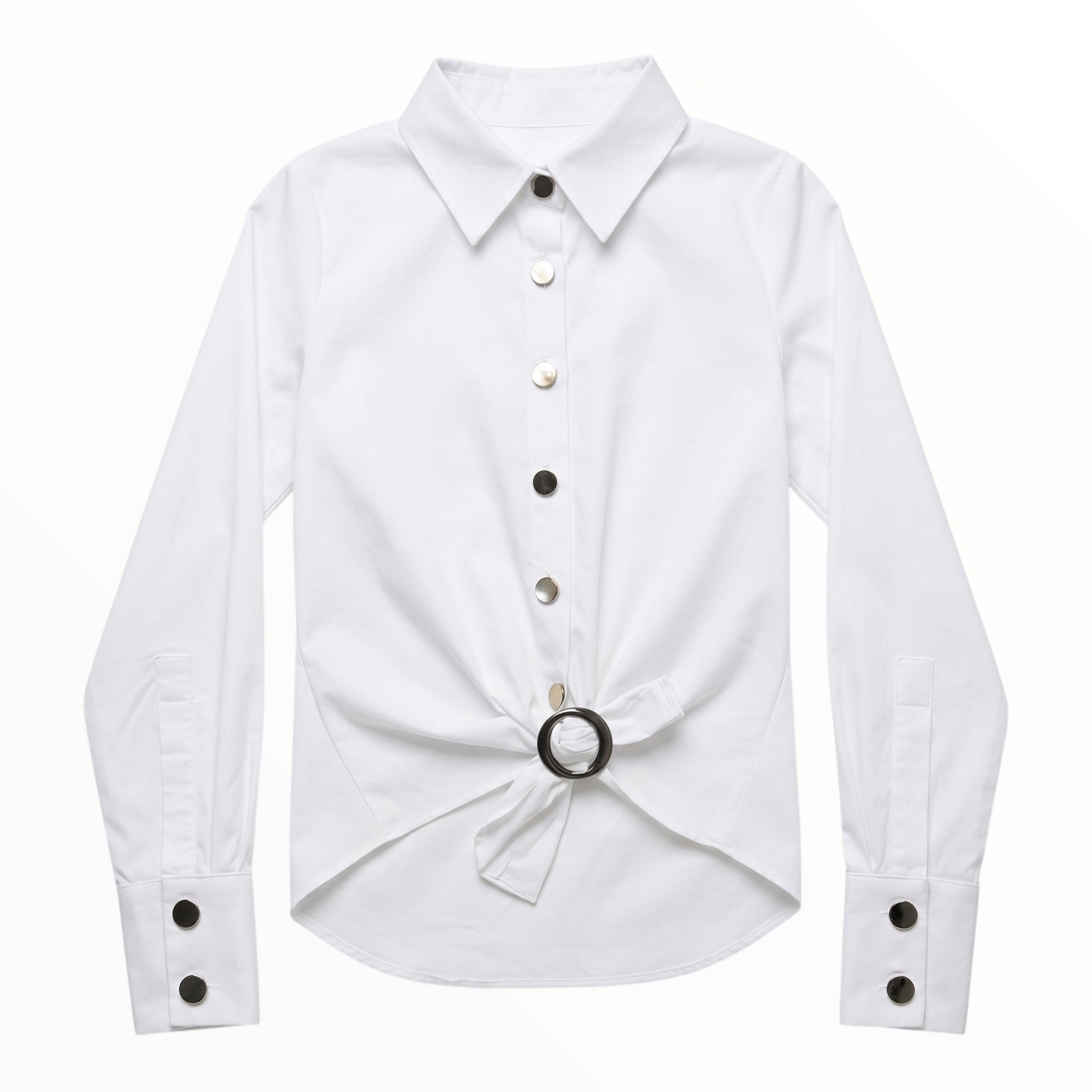 Camisa Blanca con Hebilla
